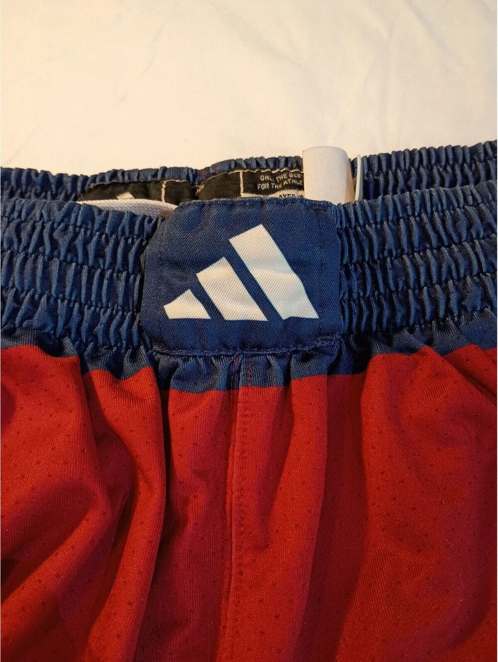 Adidas Maroon and Navy Basketball Shorts with MU Logo